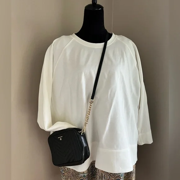 Eileen Fisher Woman’s Ivory/Cream Crew Neck Top sz 3X - Picture 9 of 14